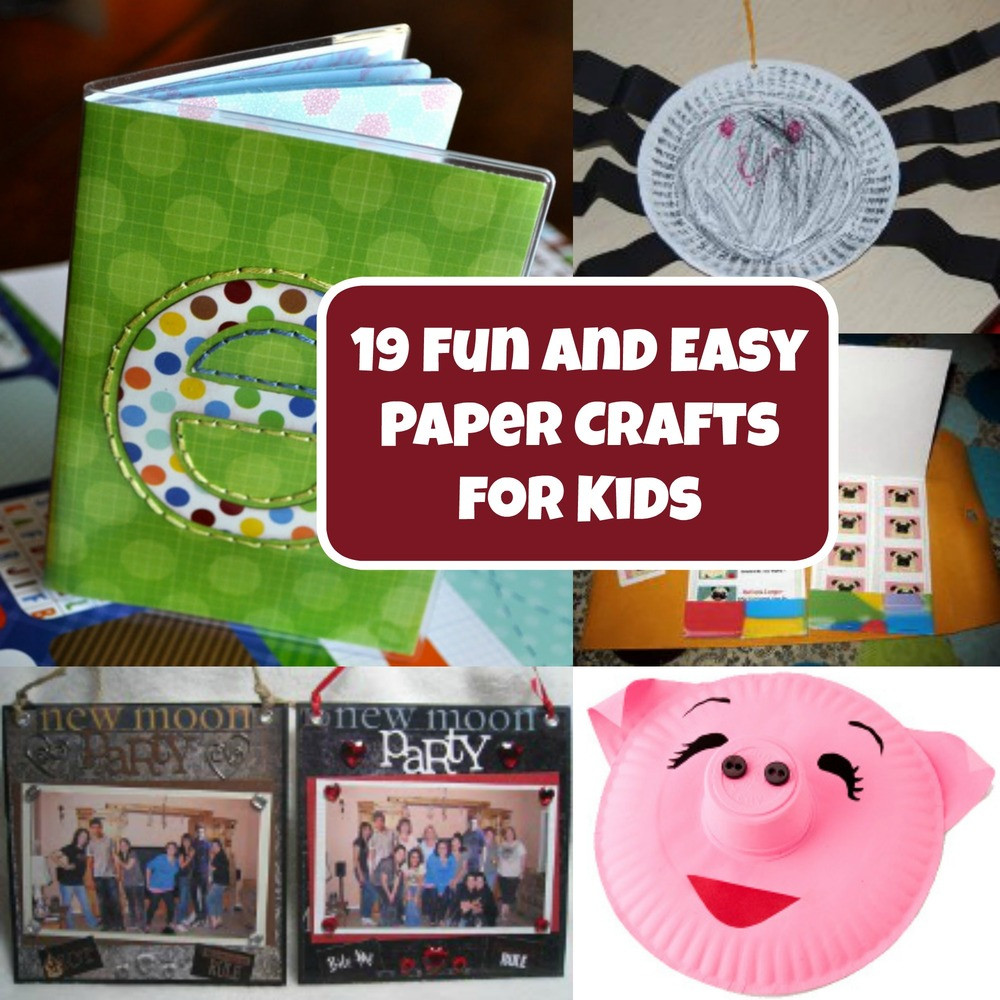 Fun Easy Crafts For Kids
 19 Fun and Easy Paper Crafts for Kids