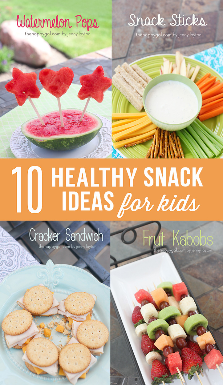 Fun Snack Recipes For Kids
 10 Healthy Snack Ideas for Kids