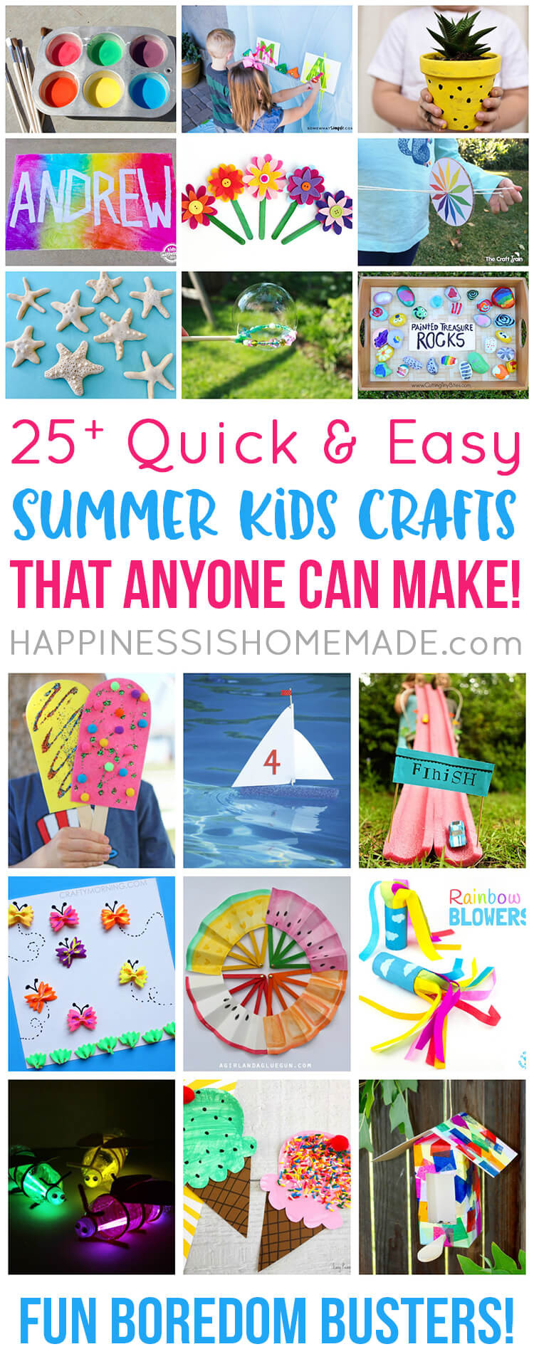 Fun Summer Crafts For Kids
 Easy Summer Kids Crafts That Anyone Can Make Happiness