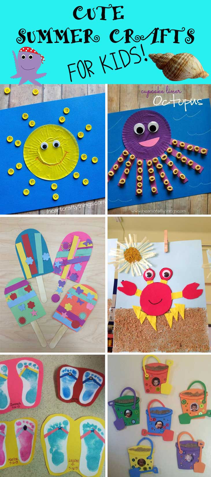 Fun Summer Crafts For Kids
 Cute Summer Crafts for Kids DIY Cuteness