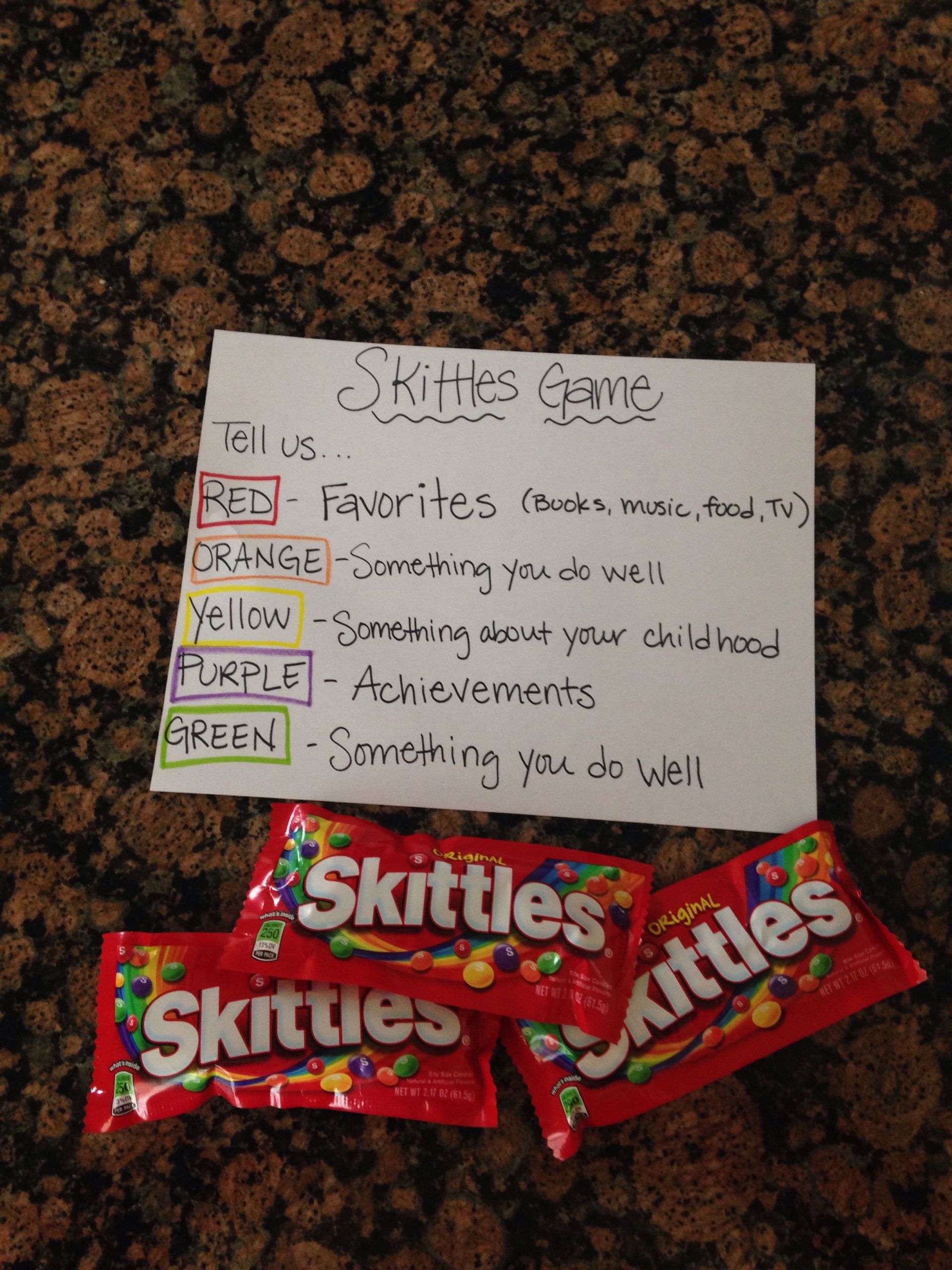 Fun Things To Do For A Birthday Party
 Skittle Game idea