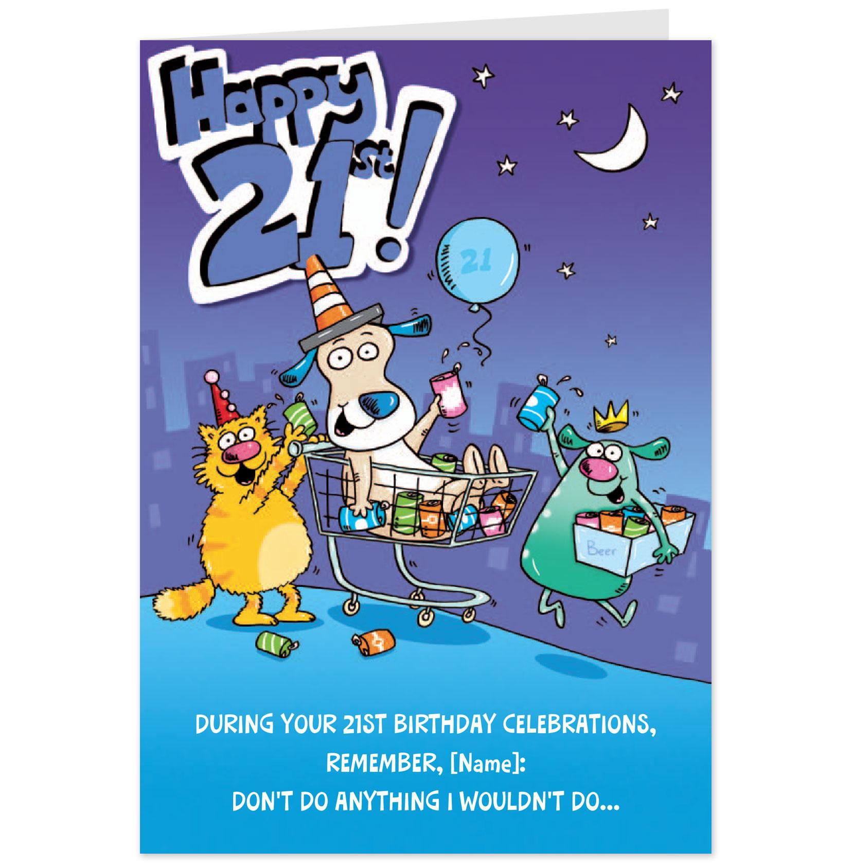 Funny 21 Birthday Quotes
 21st Birthday Quotes Funny Ecard QuotesGram