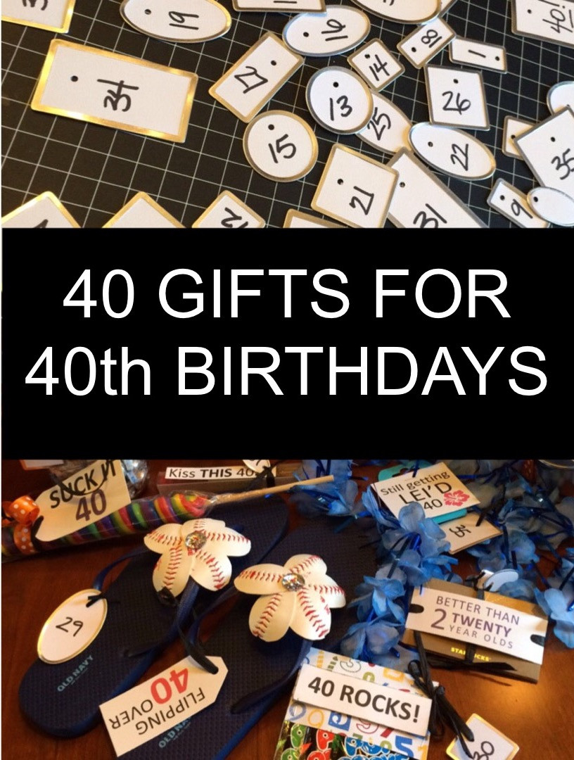 Funny 40th Birthday Gift Ideas
 40 Gifts for 40th Birthdays Little Blue Egg