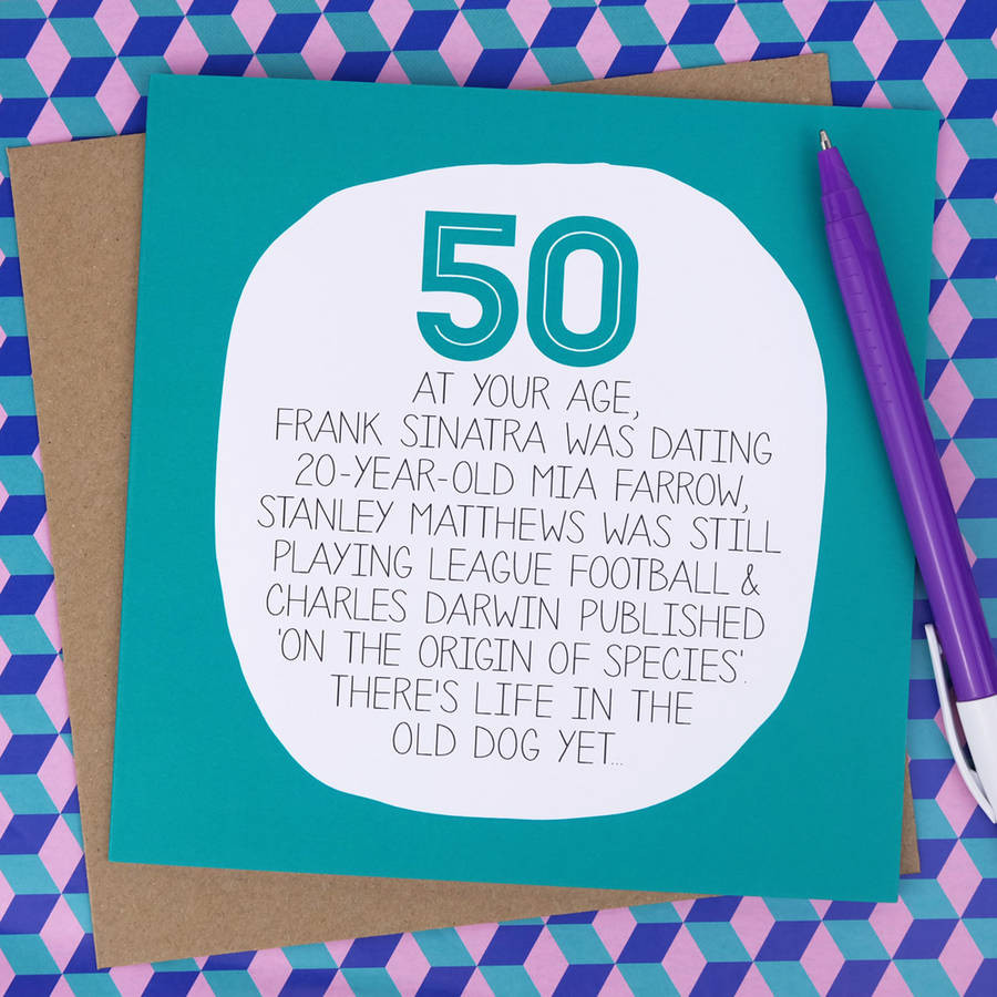 Funny 50 Birthday Cards
 by your age… funny 50th birthday card by paper plane