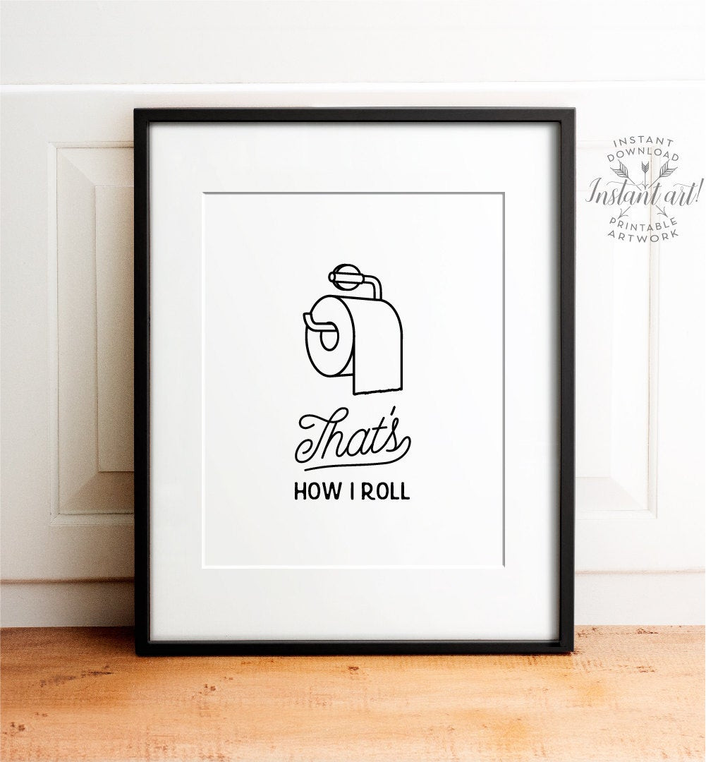 Funny Bathroom Wall Art
 Funny wall art Bathroom art PRINTABLE art Set of 3