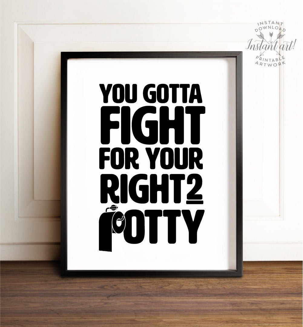 Funny Bathroom Wall Art
 Funny bathroom art PRINTABLE art Bathroom wall decor