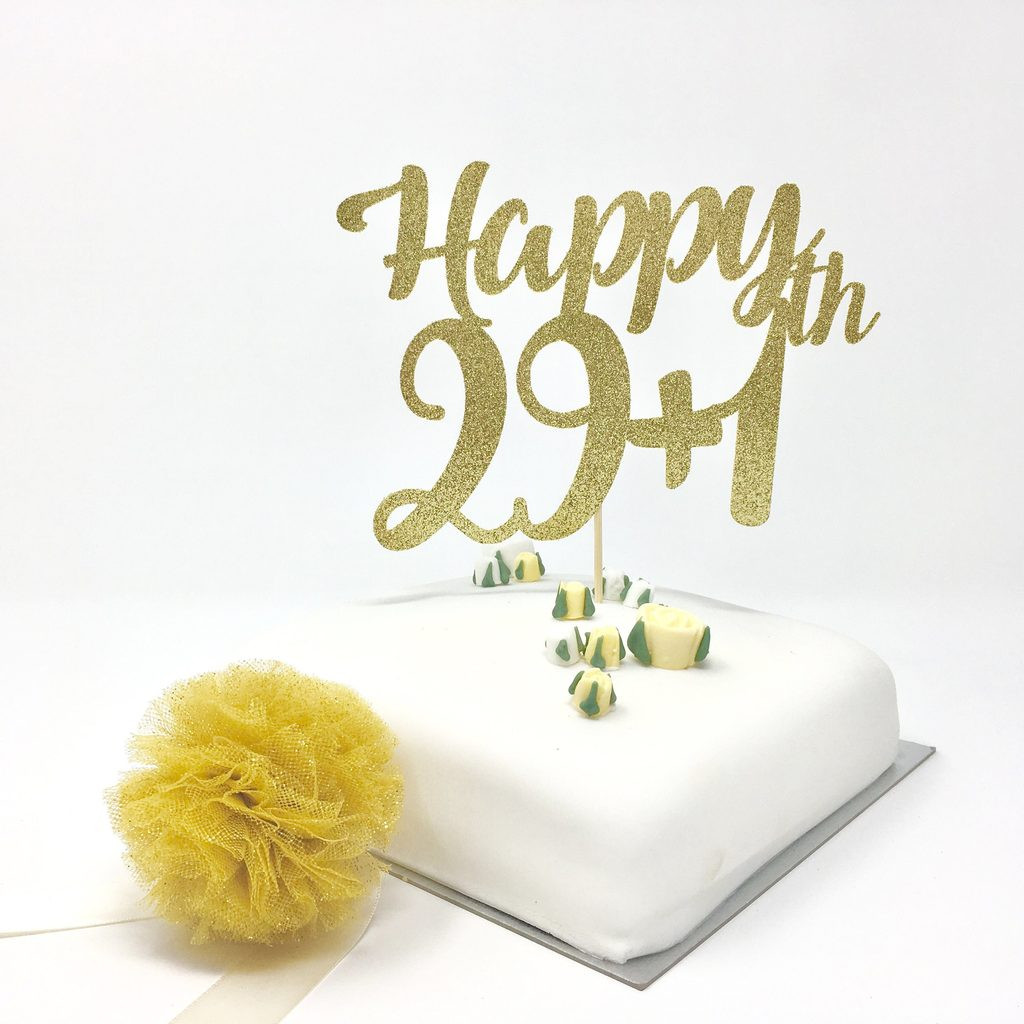 Funny Birthday Cake Toppers
 Personalised Funny 29 1 30th Birthday Cake Topper