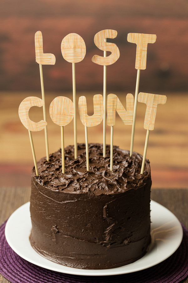 Funny Birthday Cake Toppers
 Lost count cake topper • A Subtle Revelry
