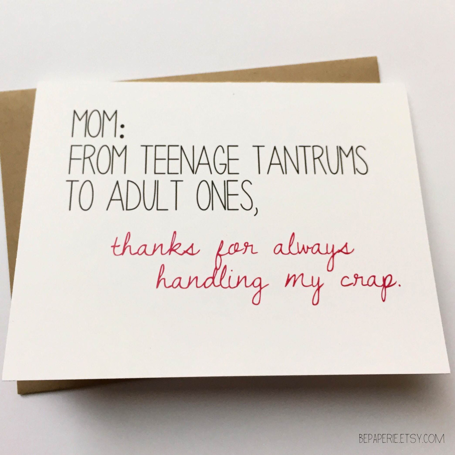 Funny Birthday Card For Mom   Mom Card Funny Card for Mom Mom Birthday Card Funny