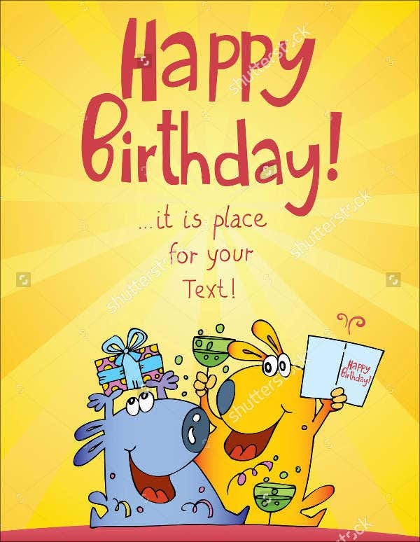 Funny Birthday Card Template
 9 Funny Birthday Card Templates Free PSD Vector AI EPS