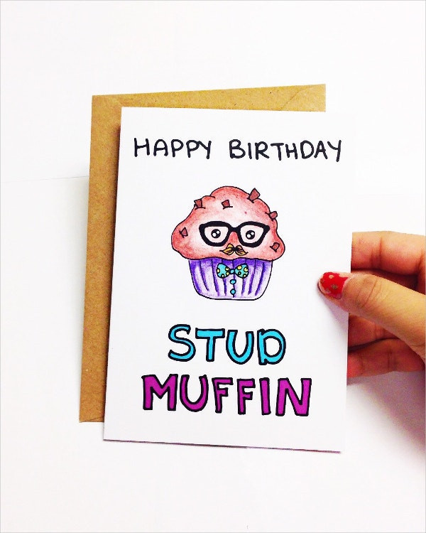 Funny Birthday Card Template
 19 Funny Happy Birthday Cards Free PSD Illustrator