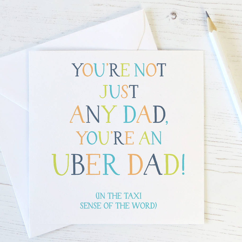 Funny Birthday Cards For Dad
 uber dad funny birthday card for dad by wink design