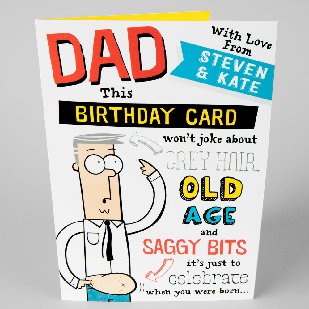 Funny Birthday Cards For Dad
 DAD BIRTHDAY GREETINGS CARD Joke Funny Old Age