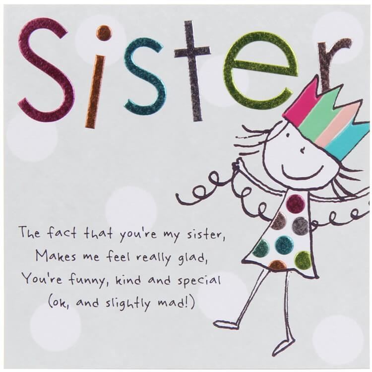 Funny Birthday Cards For Sister
 TOP 200 Happy Birthday Wishes Quotes for Sister