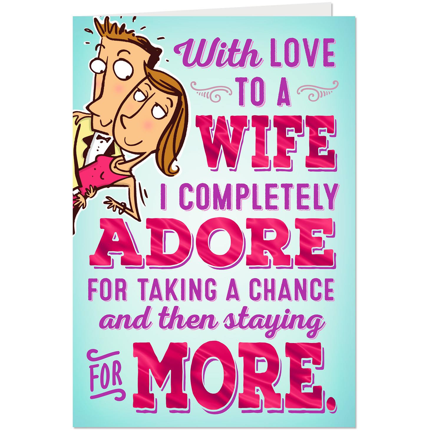 Funny Birthday Cards For Wife
 With Love Funny Birthday Card for Wife Greeting Cards