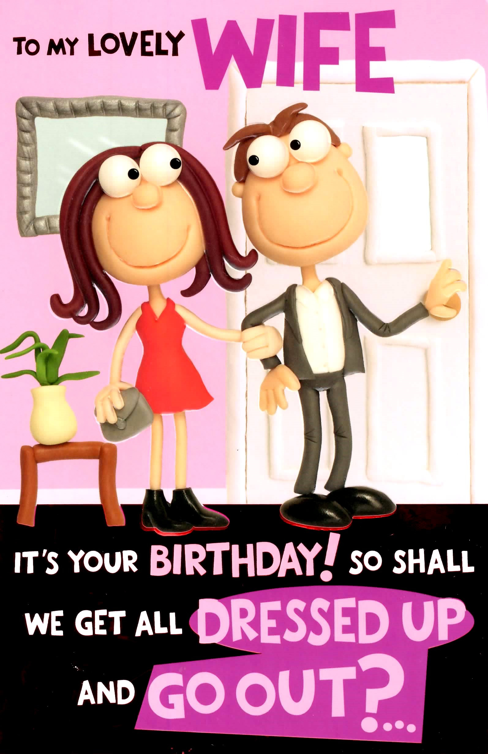 Funny Birthday Cards For Wife
 Cute Funny Rude Lovely Wife Birthday Greeting Card