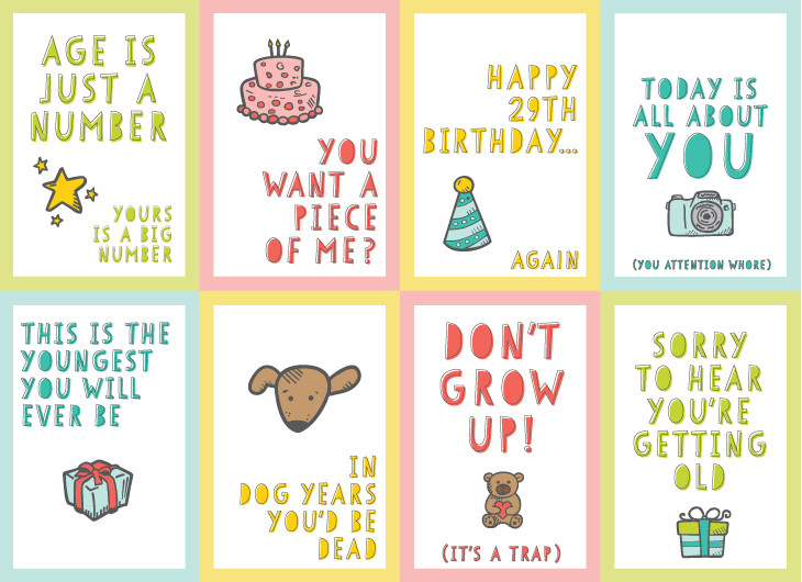 Funny Birthday Cards To Print
 Free Funny Printable Birthday Cards for Adults Eight