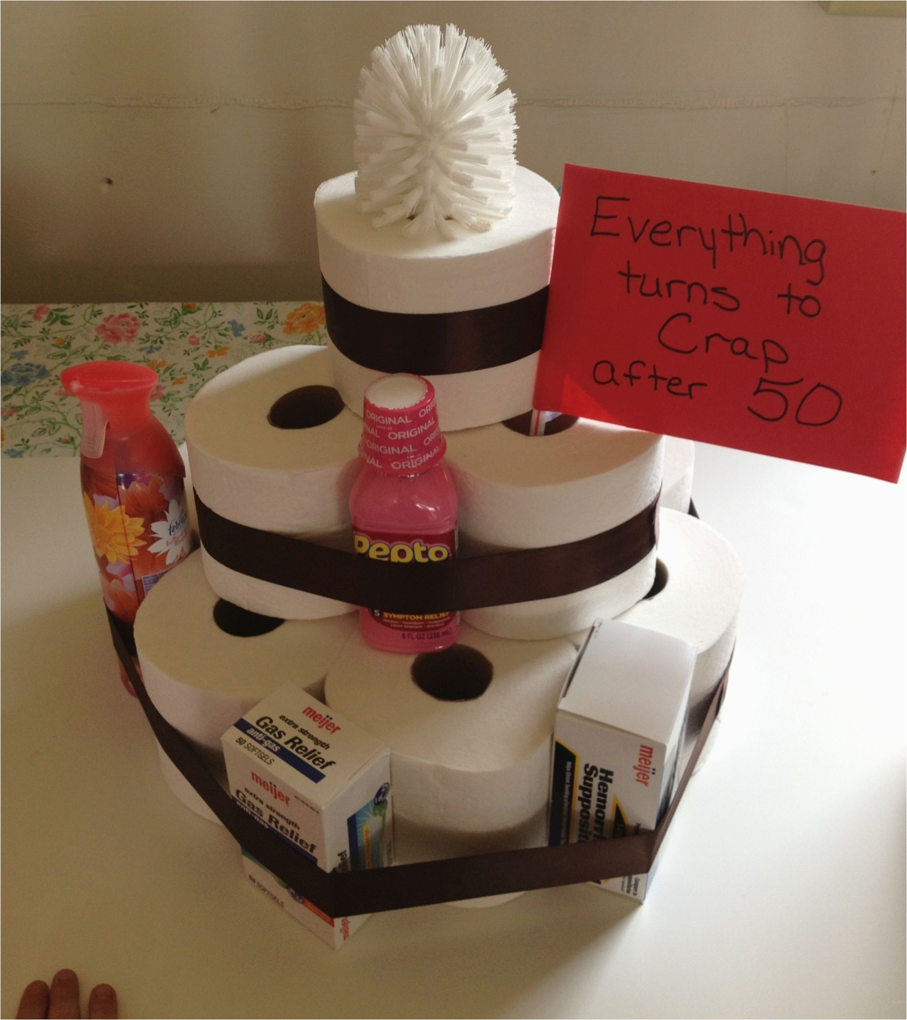 Funny Birthday Gifts For Her
 Funny 50th Birthday Gifts for Her toilet Paper Cake Fun