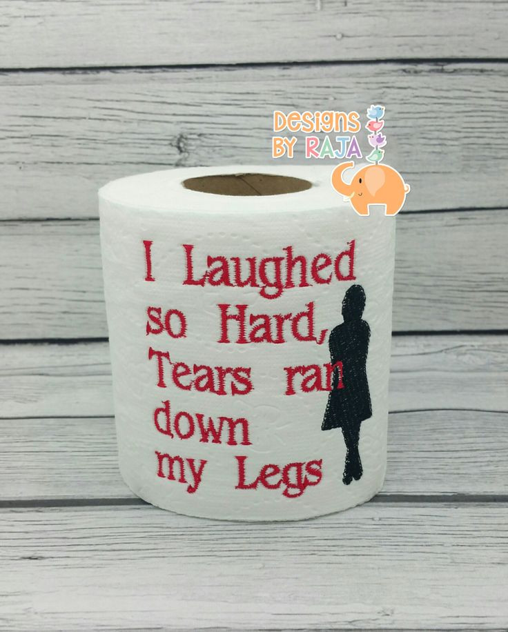 Funny Birthday Gifts For Her
 Laughed so hard embroidered toilet paper birthday t