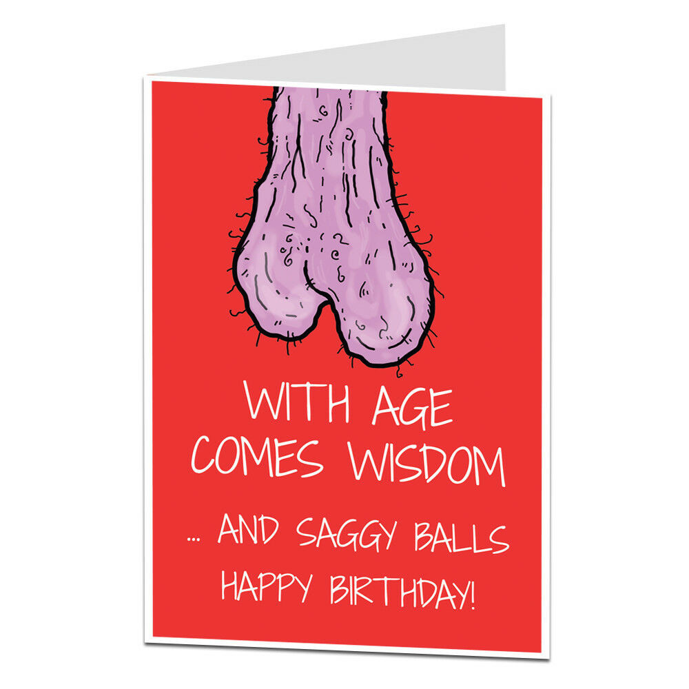 Funny Birthday Gifts For Him
 Funny Rude Birthday Card For Men Him 40th 50th 60th