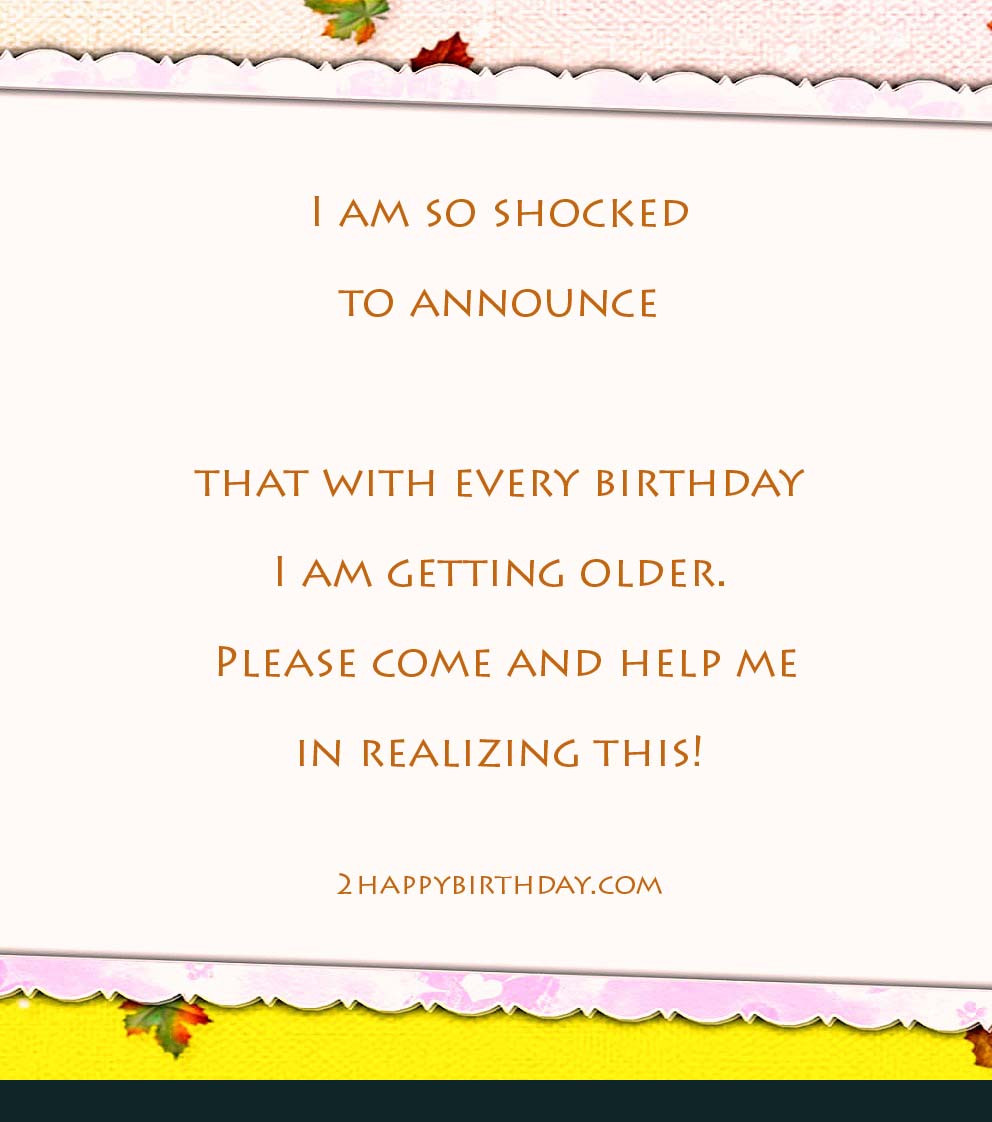 Funny Birthday Invitation
 Birthday Invitation Messages & Wordings for Friends
