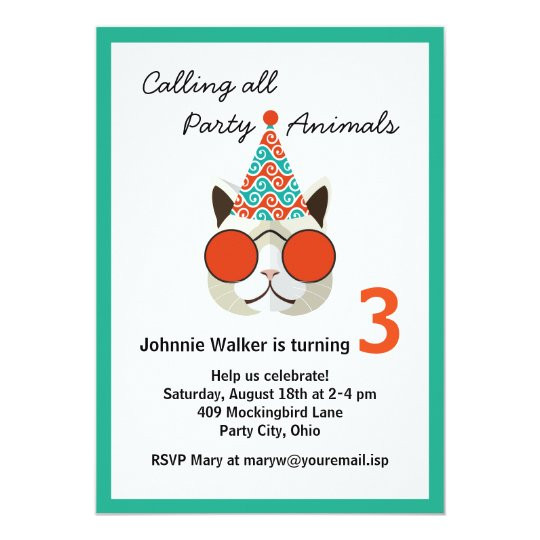 Funny Birthday Invites
 Funny Birthday Party Animal All Ages Invitation