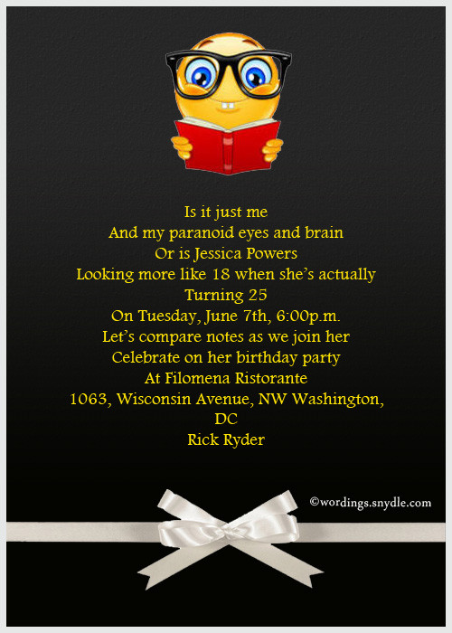 Funny Birthday Party Invitation Wording
 Funny Birthday Party Invitation Wording – Wordings and