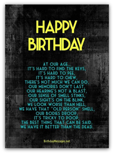 Funny Birthday Poem
 Funny Birthday Poems Page 3