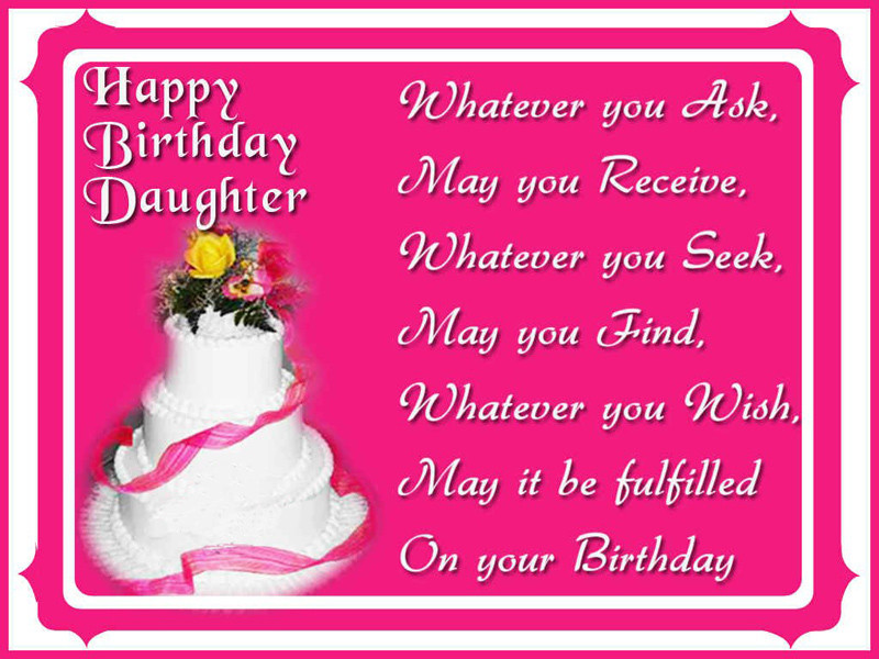 Funny Birthday Wishes For Daughter
 Birthday Wishes For Daughter Happy Birthday Messages