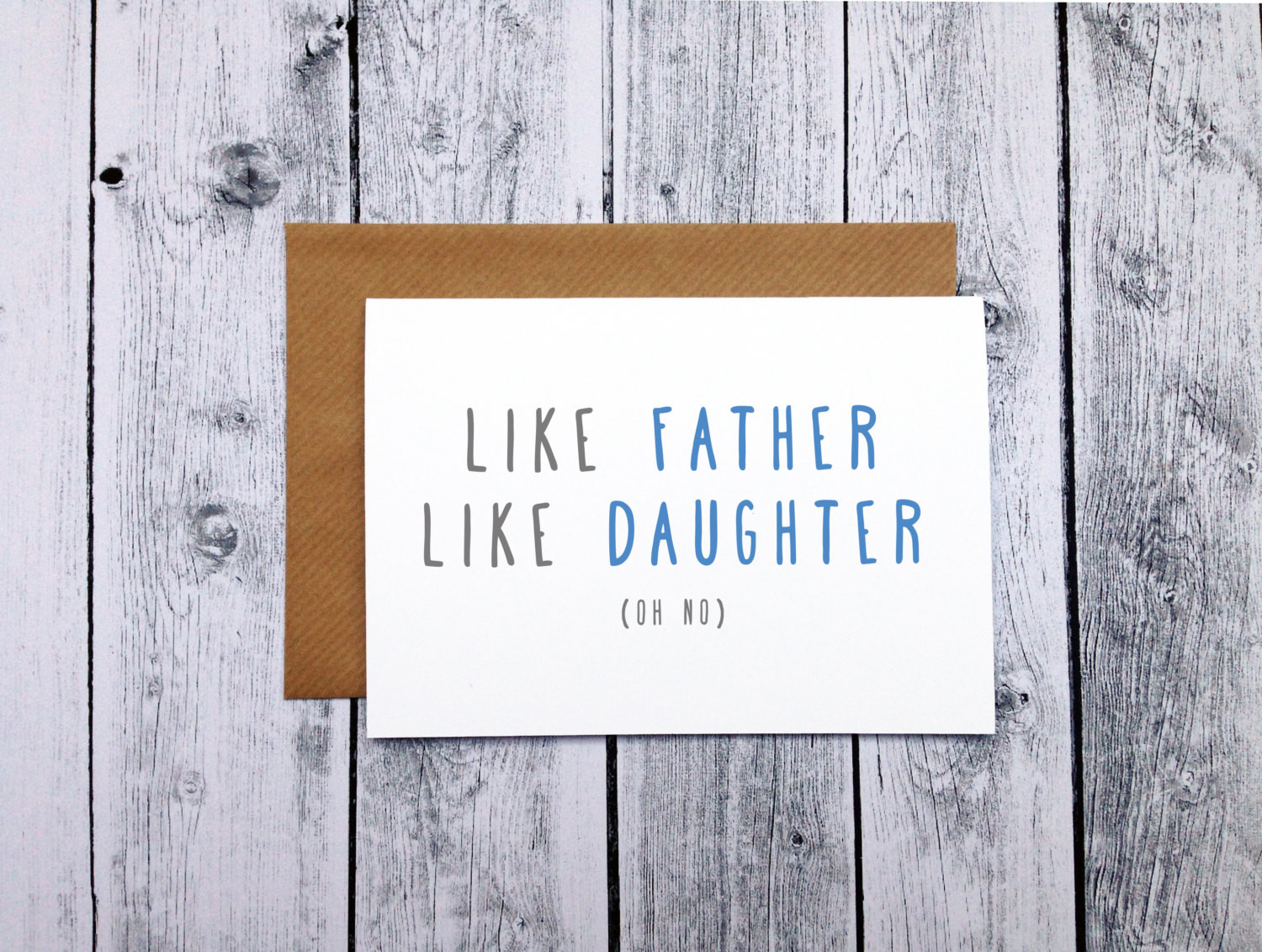 Funny Dad Birthday Cards
 Birthday Card Dad Like Father Like Daughter Funny Birthday