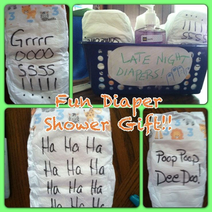 Funny Diaper Quotes For Baby Shower
 Great Baby Shower Gift Idea Write funny sayings on the