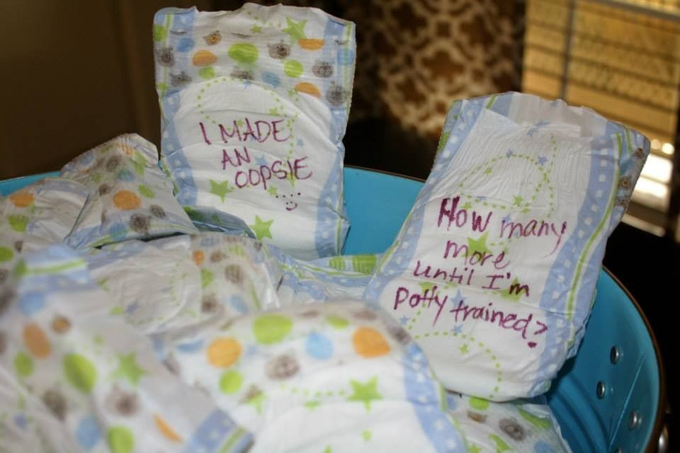 Funny Diaper Quotes For Baby Shower
 Baby shower Write funny sayings on diapers for the parents