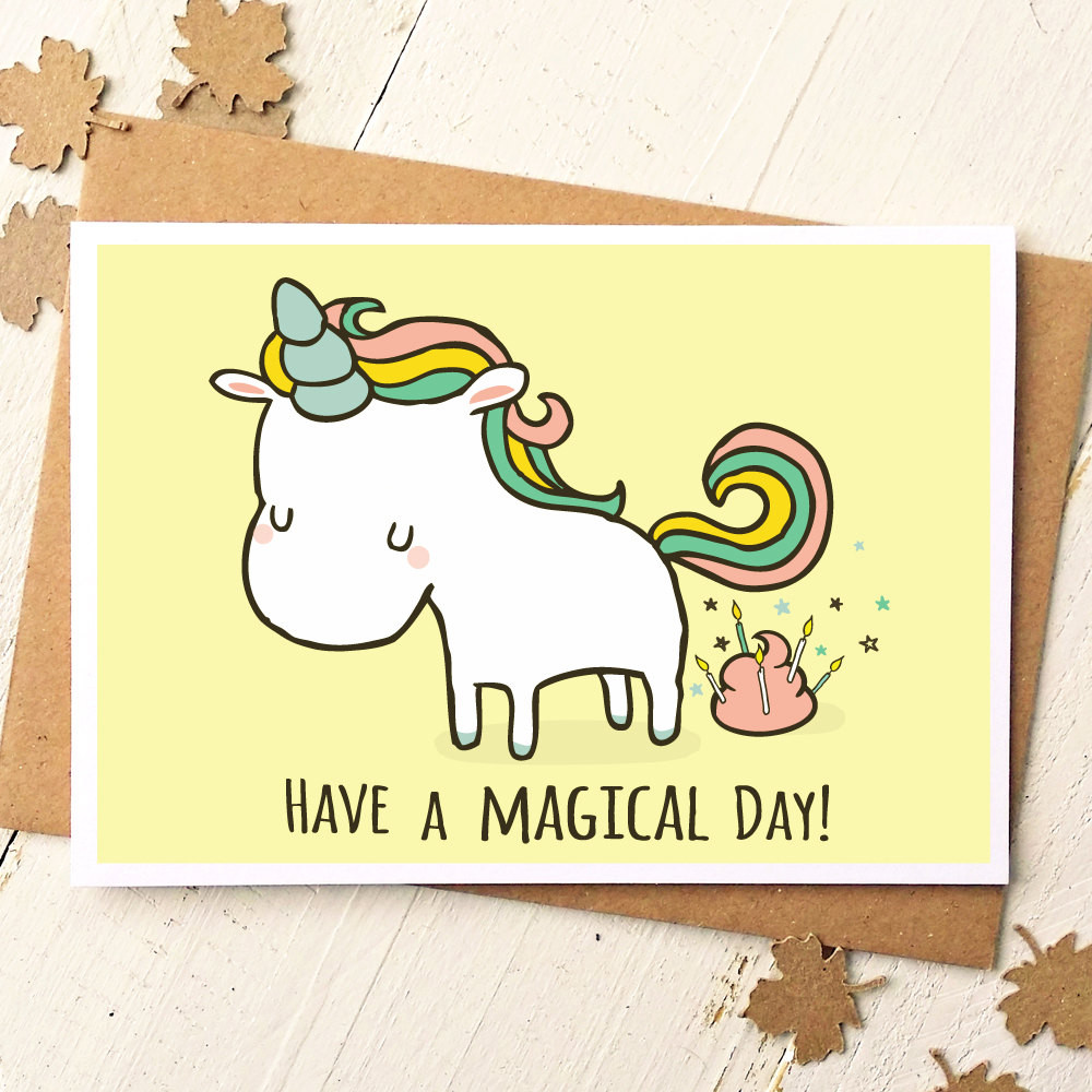 Funny Friend Birthday Cards
 Unicorn Card Funny Birthday Card Unicorn Birthday Card