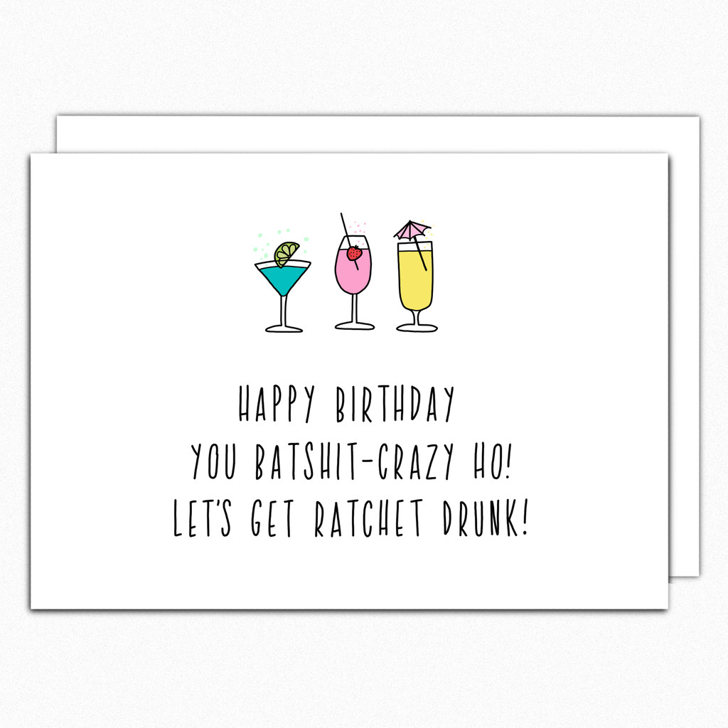 Funny Friend Birthday Cards
 Best Friend Birthday Funny Birthday Card For Her Batshit