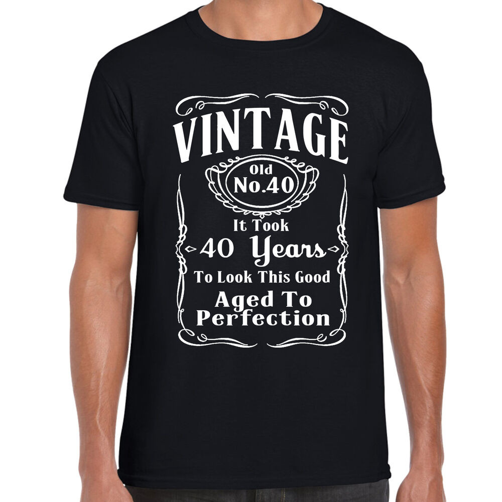 Funny Gifts For 40th Birthday
 grabmybits Vintage 40th Birthday T Shirt Funny Gift