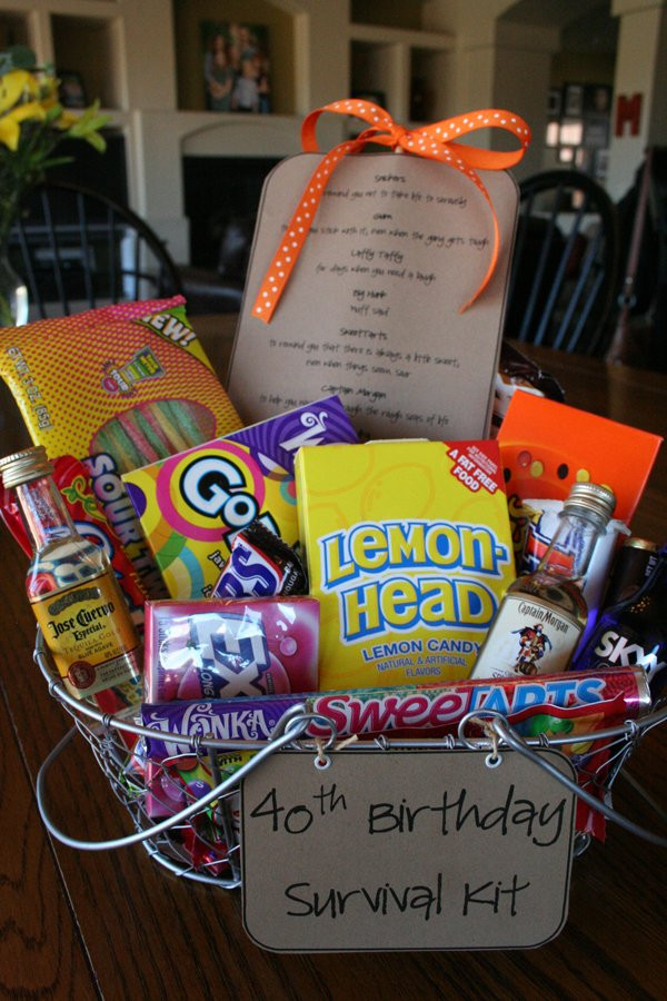 Funny Gifts For 40th Birthday
 40th Birthday Survival Kit Such the Spot
