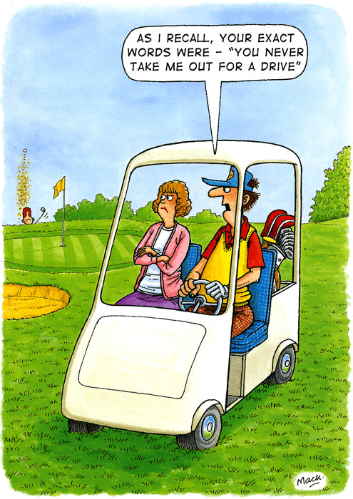 Funny Golf Birthday Cards
 Funny golf birthday card Never take me out for a drive