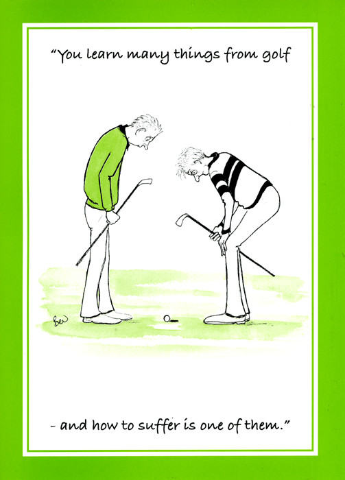 Funny Golf Birthday Cards
 Funny golf card by Spring Chicken learn many things from