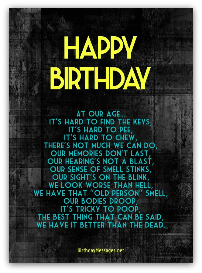 Funny Happy Birthday Poems
 Funny Birthday Poems Page 3