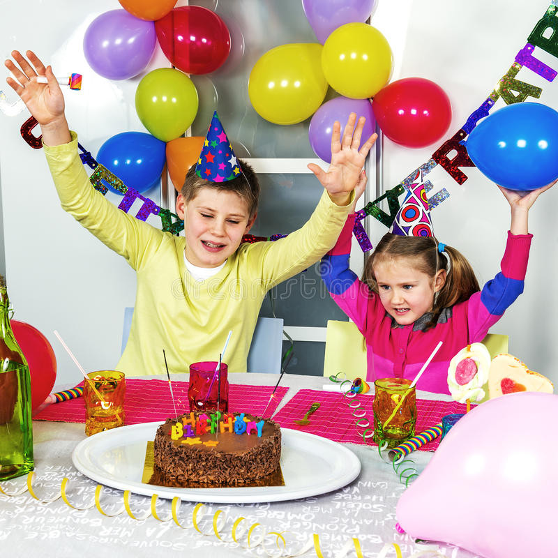 Funny Kids Birthday Party
 Big Funny Birthday Party Royalty Free Stock Image Image