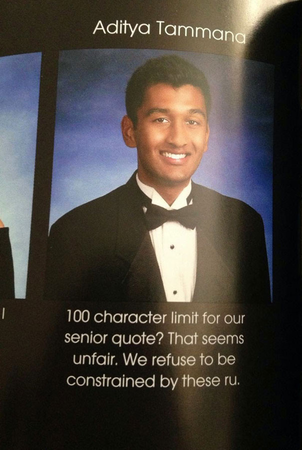 Funny Senior Quote Ideas
 10 Hilarious Yearbook Quotes That Are Impossible Not To