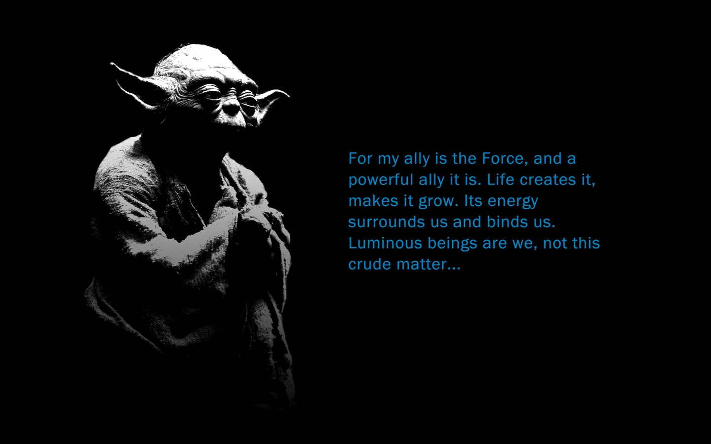Funny Star Wars Quotes
 Yoda Famous Quote Wallpaper