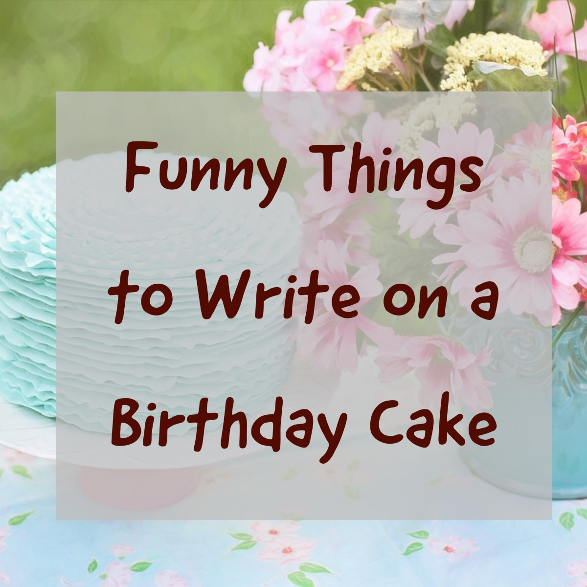 Funny Things To Write On A Birthday Cake
 Over 100 Funny Things to Write on a Birthday Cake