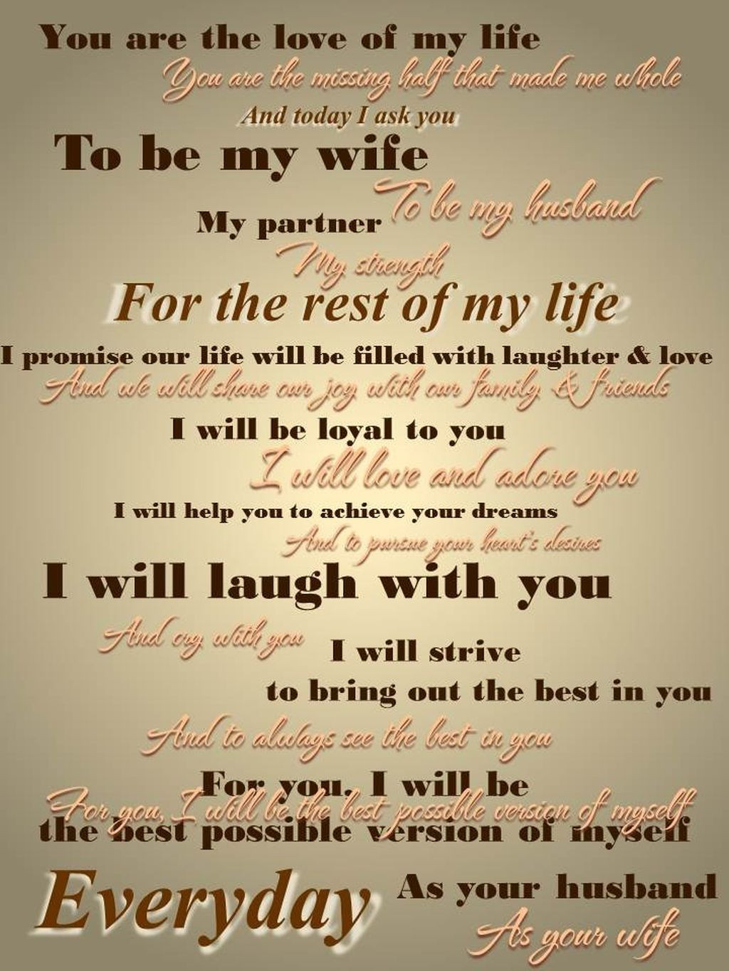 Funny Wedding Vows
 Funny Wedding Vows Make Your Guests Happy cry