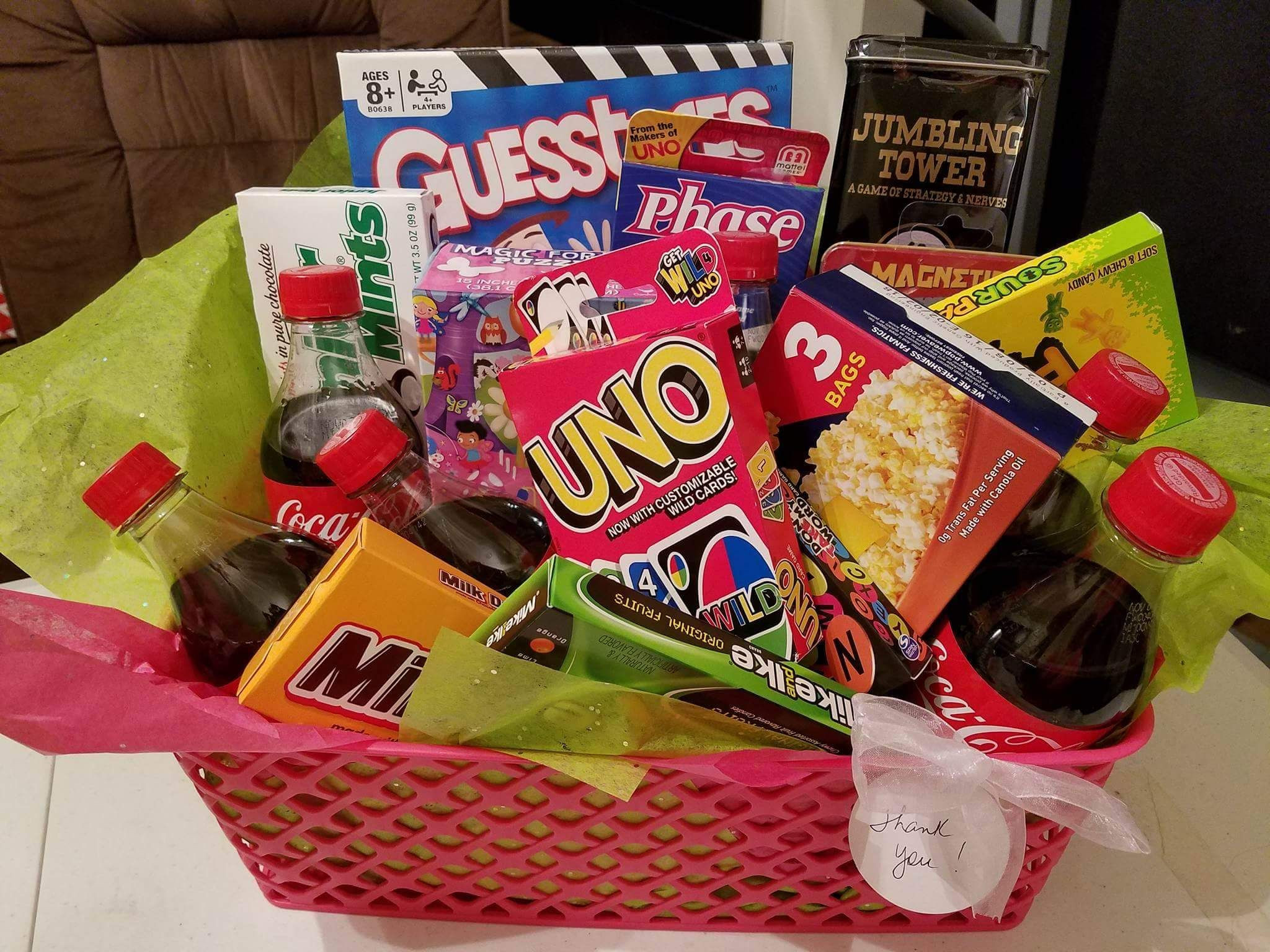 Game Night Gift Basket Ideas
 Resident t basket Game Night basket board games