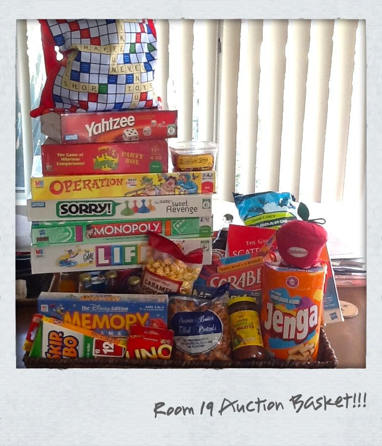 Game Night Gift Basket Ideas
 School Auction Basket Family Game Night