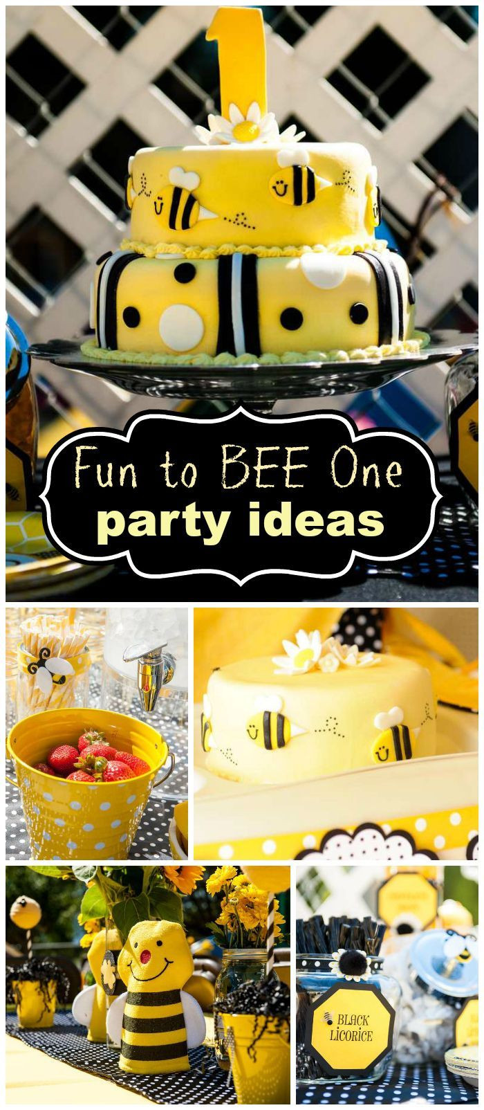 Games For 1 Year Old Birthday Party
 Such a cute "Fun to BEE e" first Birthday party It had