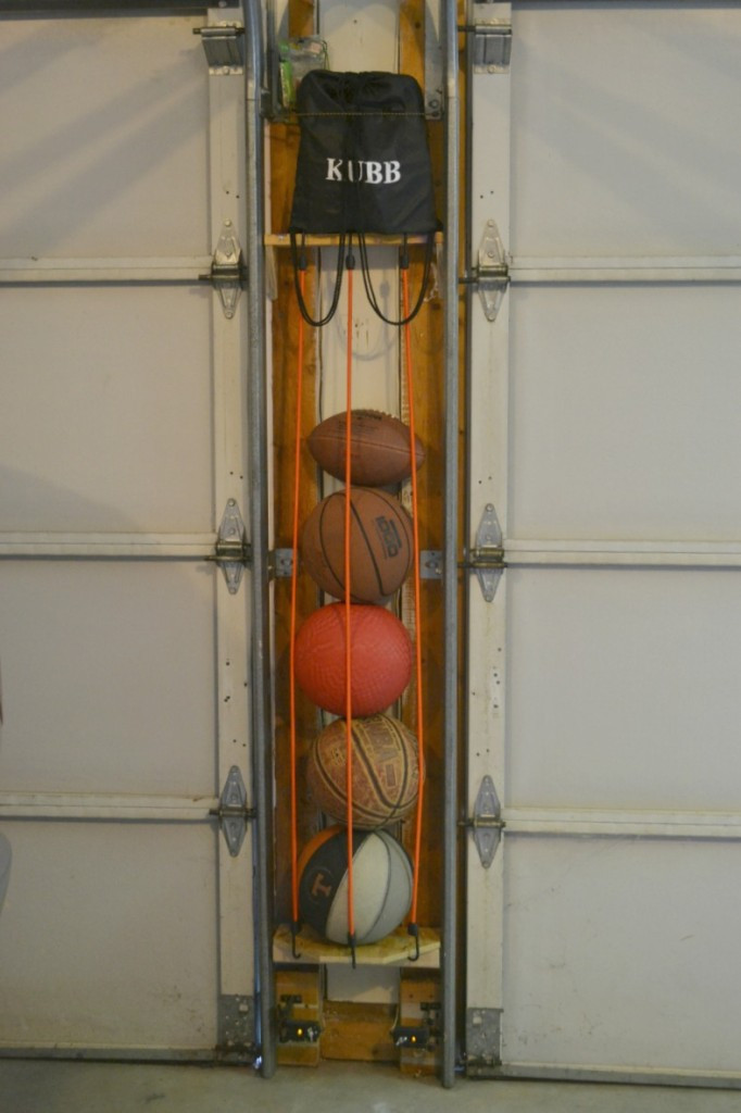 Garage Ball Organizer
 DIY Sports Ball Holder