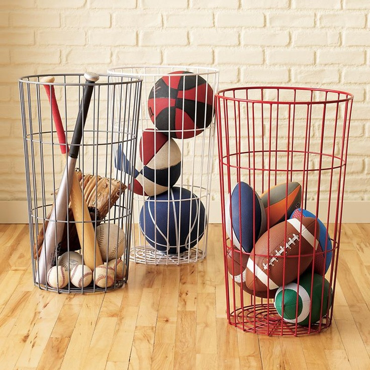 Garage Ball Organizer
 Flea Market Wire Ball Bins