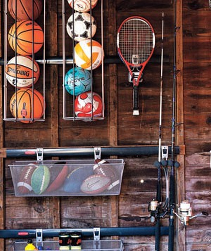 Garage Ball Organizer
 Organize all those sports balls at home by building this